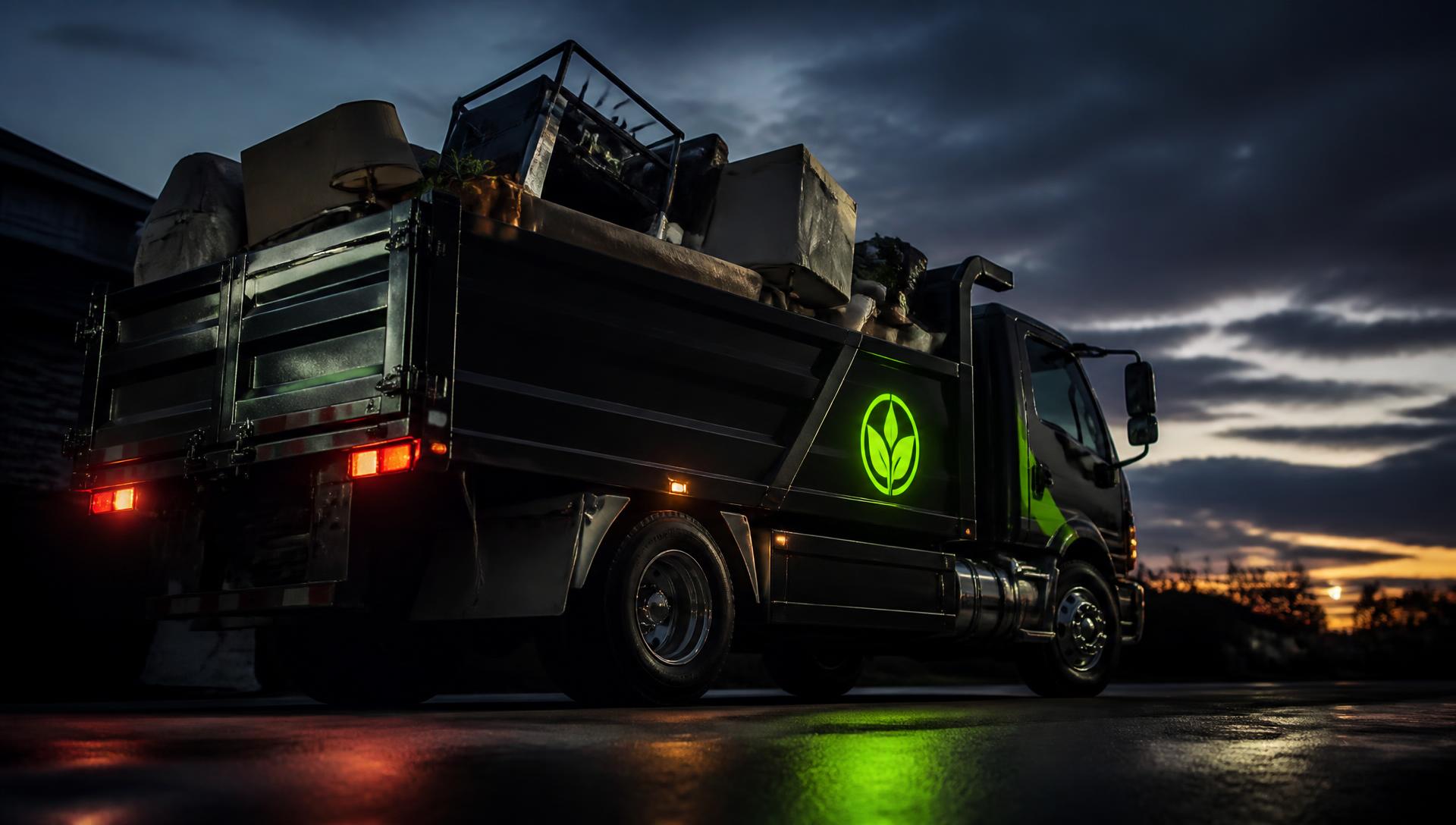 Saraf Junk Removal truck ready for hauling